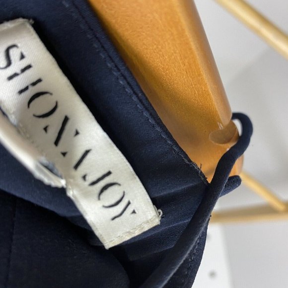 Shona Joy navy mock wrap dress size 6 - Picture 11 of 12